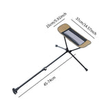 Maxbell Folding Camping Chair Foot Rest Accessory Aluminum Alloy Retractable 45-74cm Khaki