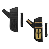 Maxbell 4 Tube Quiver Holder Waist Belt Organizer for Enthusiasts Men Women Practice Black