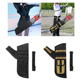Maxbell 4 Tube Quiver Holder Waist Belt Organizer for Enthusiasts Men Women Practice Black