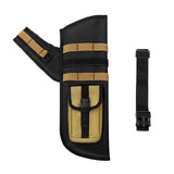 Maxbell 4 Tube Quiver Holder Waist Belt Organizer for Enthusiasts Men Women Practice Khaki