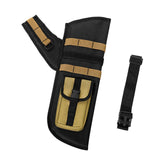 Maxbell 4 Tube Quiver Holder Waist Belt Organizer for Enthusiasts Men Women Practice Khaki