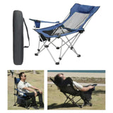 Maxbell Folding Camping Chair Compact Foldable Chair for Lawn Barbqeu Outdoor Sports Blue