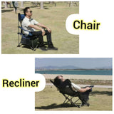 Maxbell Folding Camping Chair Compact Foldable Chair for Lawn Barbqeu Outdoor Sports Blue