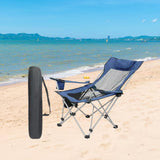 Maxbell Folding Camping Chair Compact Foldable Chair for Lawn Barbqeu Outdoor Sports Blue