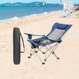 Maxbell Folding Camping Chair Compact Foldable Chair for Lawn Barbqeu Outdoor Sports Blue