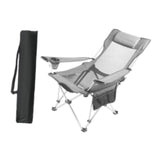 Maxbell Folding Camping Chair Compact Foldable Chair for Lawn Barbqeu Outdoor Sports Grey