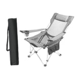 Maxbell Folding Camping Chair Compact Foldable Chair for Lawn Barbqeu Outdoor Sports Grey