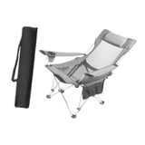 Maxbell Folding Camping Chair Compact Foldable Chair for Lawn Barbqeu Outdoor Sports Grey