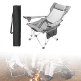 Maxbell Folding Camping Chair Compact Foldable Chair for Lawn Barbqeu Outdoor Sports Grey