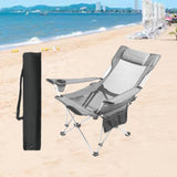 Maxbell Folding Camping Chair Compact Foldable Chair for Lawn Barbqeu Outdoor Sports Grey