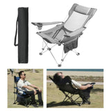 Maxbell Folding Camping Chair Compact Foldable Chair for Lawn Barbqeu Outdoor Sports Grey