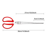 Maxbell Crab Tongs for Live Crabs Anti Slip Grabber Portable for Crabs Fishes Picnic Straight Tip