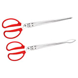 Maxbell Crab Tongs for Live Crabs Anti Slip Grabber Portable for Crabs Fishes Picnic Straight Tip