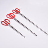 Maxbell Crab Tongs for Live Crabs Anti Slip Grabber Portable for Crabs Fishes Picnic Straight Tip
