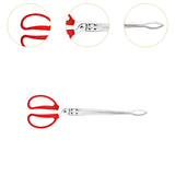 Maxbell Crab Tongs for Live Crabs Anti Slip Grabber Portable for Crabs Fishes Picnic Curved Tip