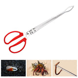 Maxbell Crab Tongs for Live Crabs Anti Slip Grabber Portable for Crabs Fishes Picnic Curved Tip