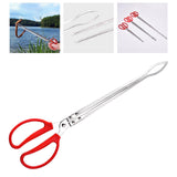 Maxbell Crab Tongs for Live Crabs Anti Slip Grabber Portable for Crabs Fishes Picnic Curved Tip