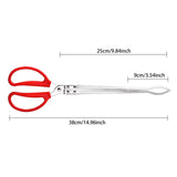 Maxbell Crab Tongs for Live Crabs Anti Slip Grabber Portable for Crabs Fishes Picnic Curved Tip