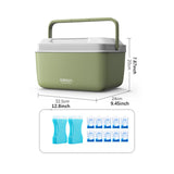 Maxbell Insulated Ice Cooler Premium Camping Cooler Box for Tailgating Outdoor Beach 8 L