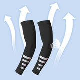Maxbell Cooling Arm Sleeves 1 Pair Equipment Cover for Fishing Backpacking Gardening black