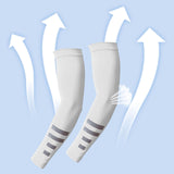 Maxbell Cooling Arm Sleeves 1 Pair Equipment Cover for Fishing Backpacking Gardening white
