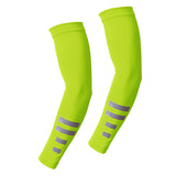 Maxbell Cooling Arm Sleeves 1 Pair Equipment Cover for Fishing Backpacking Gardening Fluorescent yellow