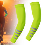 Maxbell Cooling Arm Sleeves 1 Pair Equipment Cover for Fishing Backpacking Gardening Fluorescent yellow