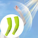 Maxbell Cooling Arm Sleeves 1 Pair Equipment Cover for Fishing Backpacking Gardening Fluorescent yellow