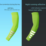 Maxbell Cooling Arm Sleeves 1 Pair Equipment Cover for Fishing Backpacking Gardening Fluorescent yellow