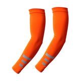 Maxbell Cooling Arm Sleeves 1 Pair Equipment Cover for Fishing Backpacking Gardening Orange reflective
