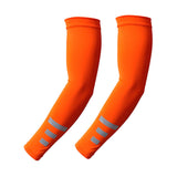 Maxbell Cooling Arm Sleeves 1 Pair Equipment Cover for Fishing Backpacking Gardening Orange reflective