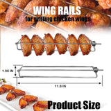 Maxbell 3 Pieces Grilling Skewers BBQ Accessories Kabob for Chicken Sausages Veggies