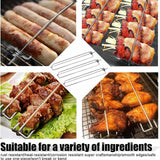 Maxbell 3 Pieces Grilling Skewers BBQ Accessories Kabob for Chicken Sausages Veggies