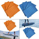 Maxbell 4Pcs Surfboard Traction Pad Non Slip EVA Sheet for Skimboard Longboard Kayak Orange