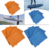Maxbell 4Pcs Surfboard Traction Pad Non Slip EVA Sheet for Skimboard Longboard Kayak Orange