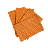 Maxbell 4Pcs Surfboard Traction Pad Non Slip EVA Sheet for Skimboard Longboard Kayak Orange