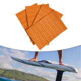 Maxbell 4Pcs Surfboard Traction Pad Non Slip EVA Sheet for Skimboard Longboard Kayak Orange