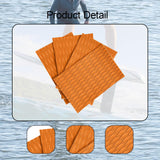 Maxbell 4Pcs Surfboard Traction Pad Non Slip EVA Sheet for Skimboard Longboard Kayak Orange