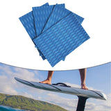 Maxbell 4Pcs Surfboard Traction Pad Non Slip EVA Sheet for Skimboard Longboard Kayak dark blue