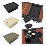 Maxbell Tea Storage Box with Lid Modern Camping Table Basket for Yard Garage Outdoor Black