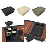 Maxbell Tea Storage Box with Lid Modern Camping Table Basket for Yard Garage Outdoor Black