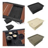 Maxbell Tea Storage Box with Lid Modern Camping Table Basket for Yard Garage Outdoor Black