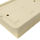 Maxbell Tea Storage Box with Lid Modern Camping Table Basket for Yard Garage Outdoor Khaki