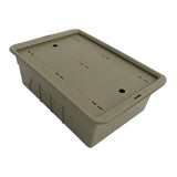 Maxbell Tea Storage Box with Lid Modern Camping Table Basket for Yard Garage Outdoor Green