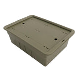 Maxbell Tea Storage Box with Lid Modern Camping Table Basket for Yard Garage Outdoor Green