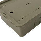 Maxbell Tea Storage Box with Lid Modern Camping Table Basket for Yard Garage Outdoor Green