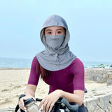 Maxbell Balaclava Face Mask Comfortable for Men Women for Landscaping Camping Travel green gray