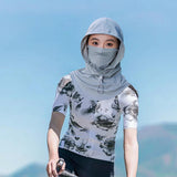 Maxbell Balaclava Face Mask Comfortable for Men Women for Landscaping Camping Travel green gray