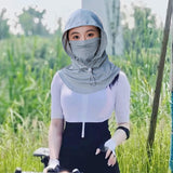 Maxbell Balaclava Face Mask Comfortable for Men Women for Landscaping Camping Travel green gray