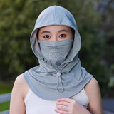 Maxbell Balaclava Face Mask Comfortable for Men Women for Landscaping Camping Travel green gray